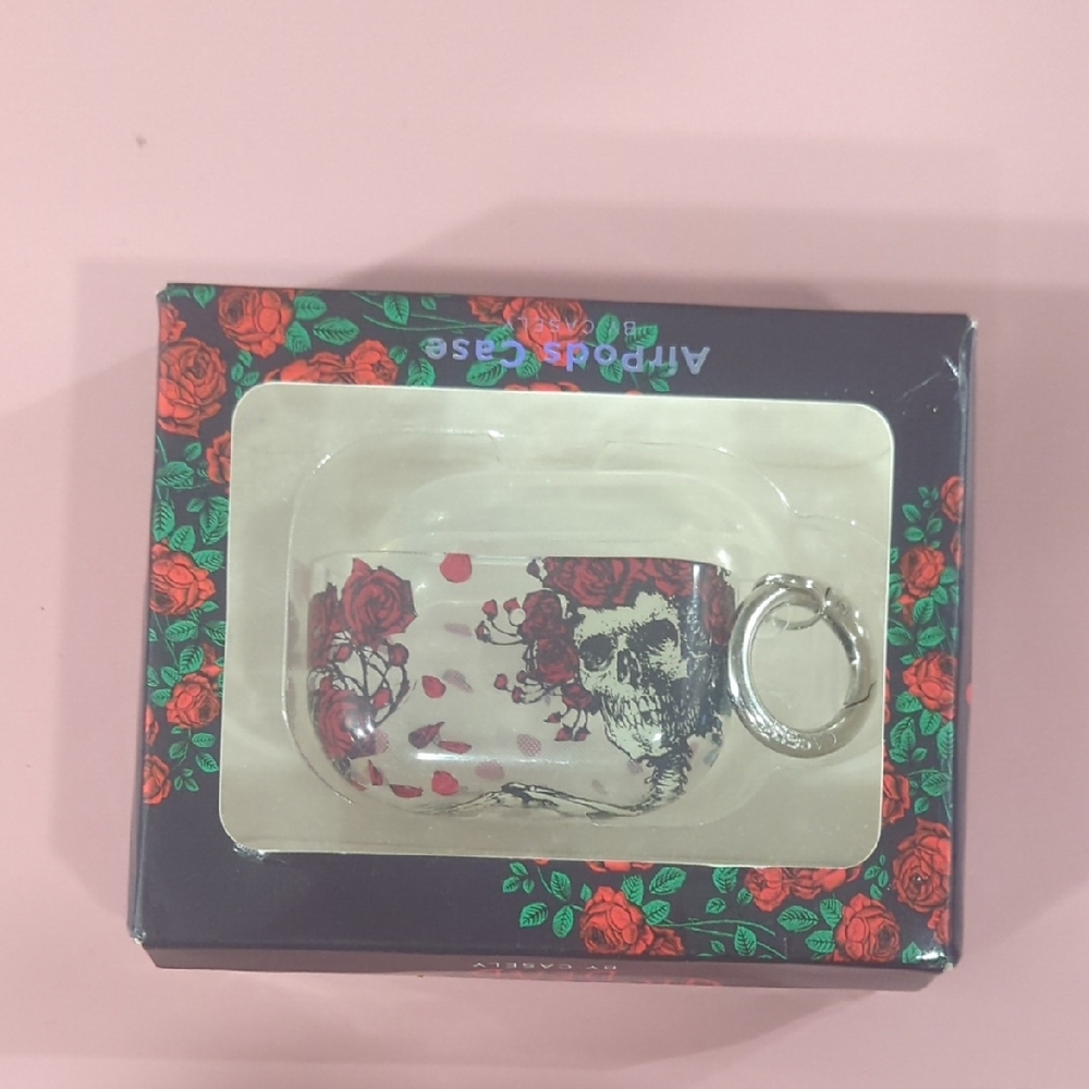 Floral AirPods Case with Keychain